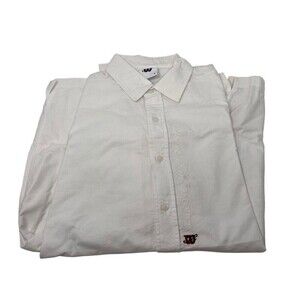 KITH x Wilson White Oxford Shirt Small Ludlow Button Down Men’s Size Logo